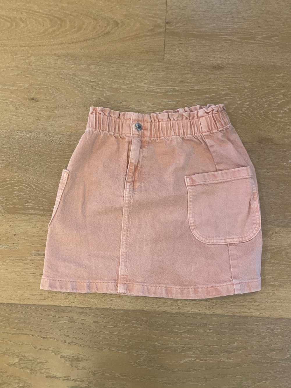Pink jean skirt